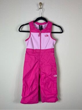 The North Face Toddler Girls Freedom Snow Ski Bib Pants Pink Size 3T